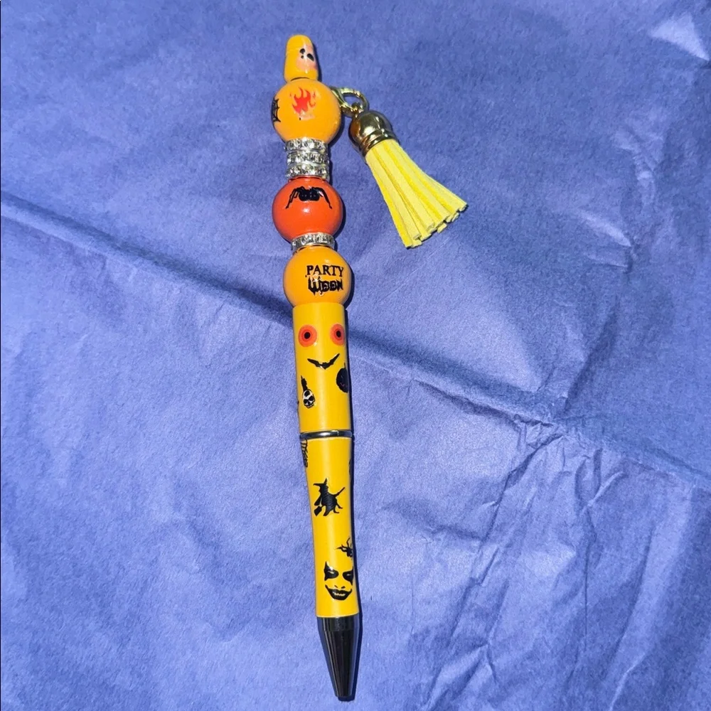 Halloween Themed Pen with Charms